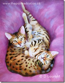 Toffee and Thistle - painting by Denise Laurent