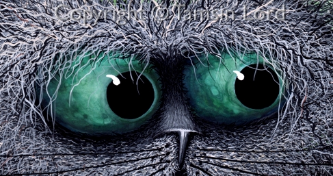 I particularly enjoy combining gouache and water colour when working on eyes.