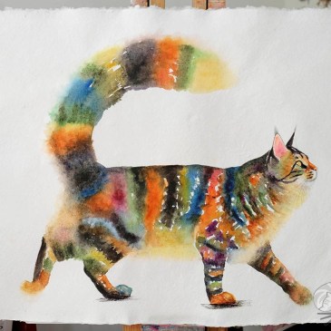 Miss Stripes Takes A Stroll by Denise Laurent S.O.F.A.